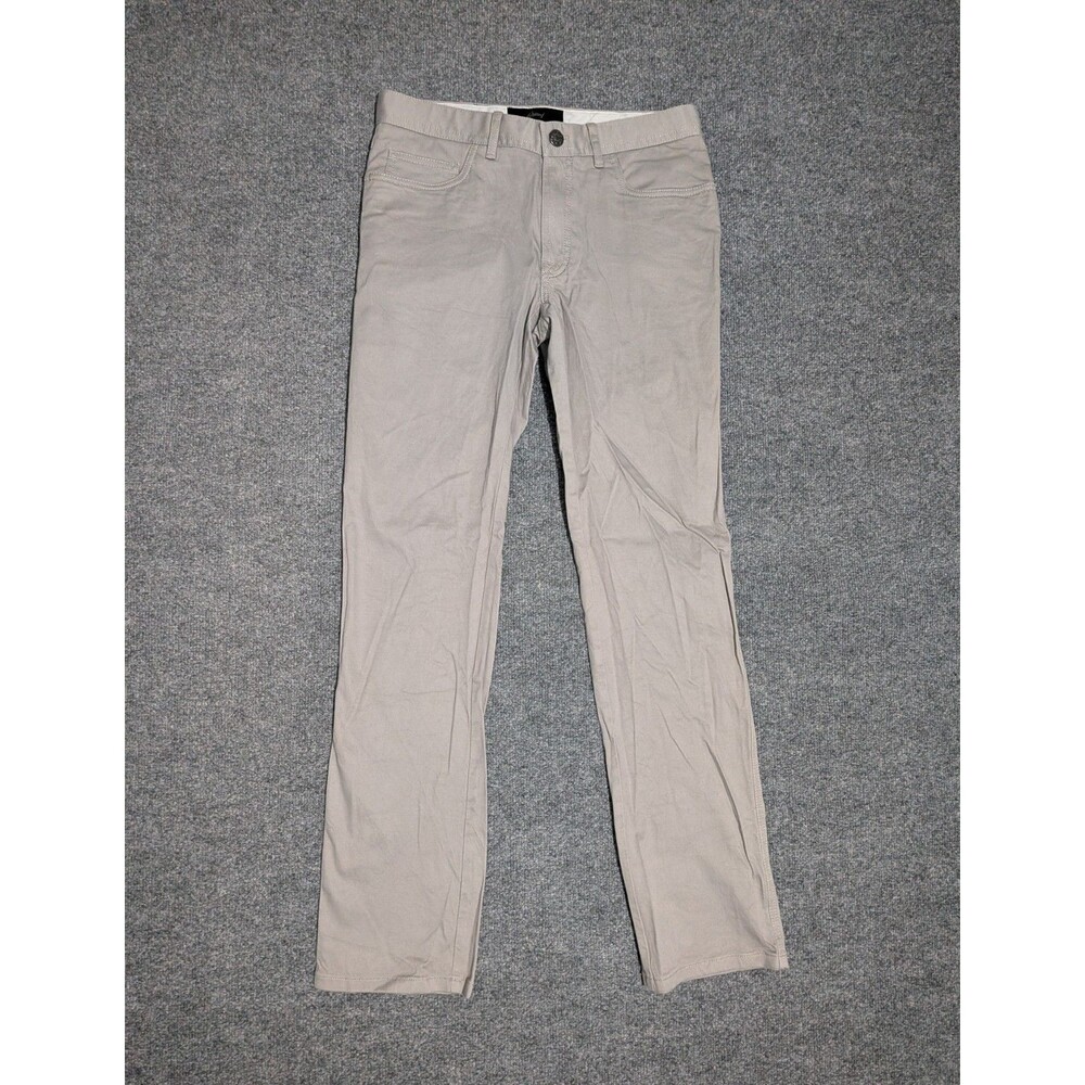 Brioni Stelvio Pants Mens 34 (31x33) Straight Leg Gray